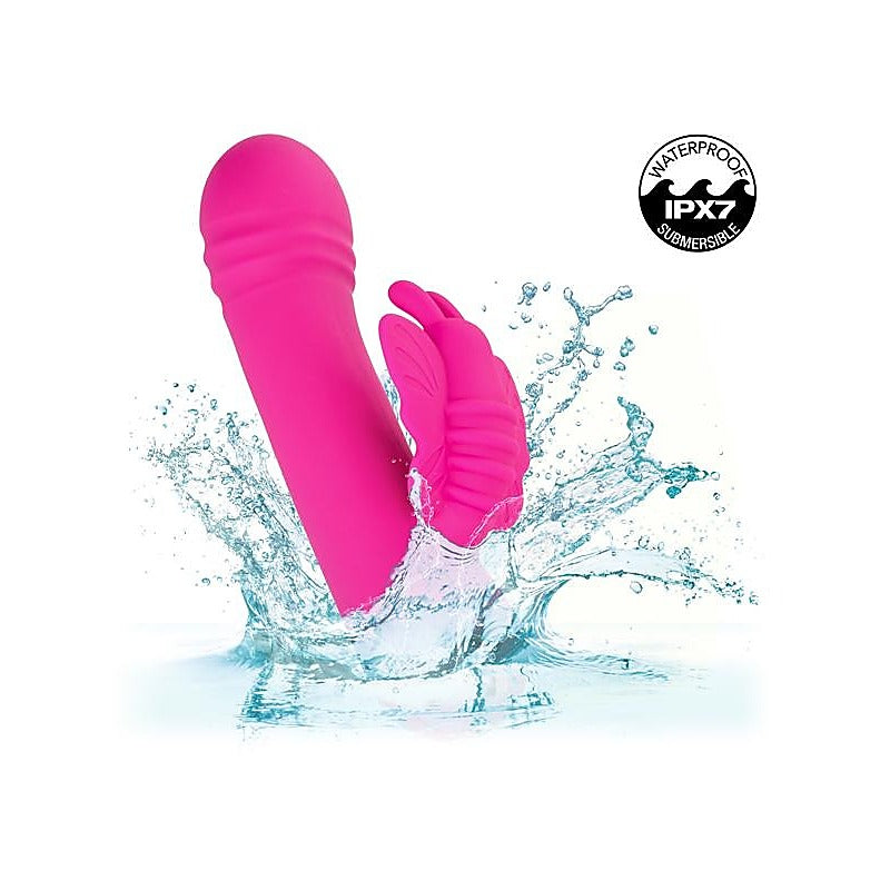 California Exotics Thicc Chubby Rotating Butterfly Vibrator - Rabbit Vibrators