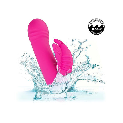 California Exotics Thicc Chubby Rotating Butterfly Vibrator - Rabbit Vibrators