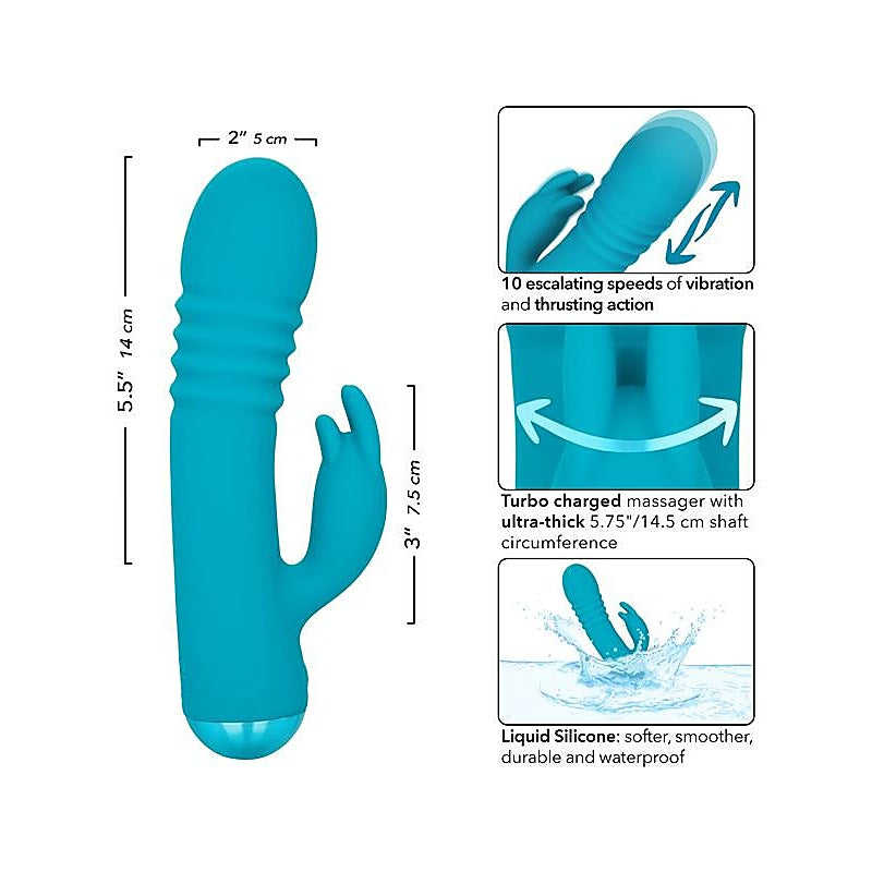 California Exotics Thicc Chubby Thrusting Tickler Rabbit Vibrator - Rabbit Vibrators