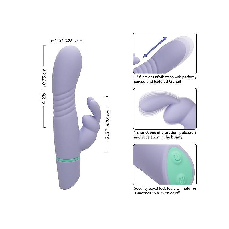 California Exotics Love Bunny Thrusting Bunny Adult Massager - Rabbit Vibrators