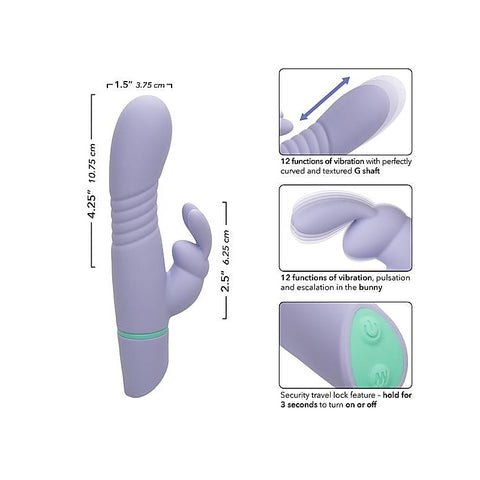 California Exotics Love Bunny Thrusting Bunny Adult Massager - Rabbit Vibrators