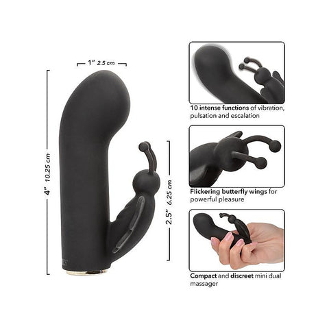 California Exotics Raven Butterfly 10 Function Silicone Vibrator - Rabbit Vibrators