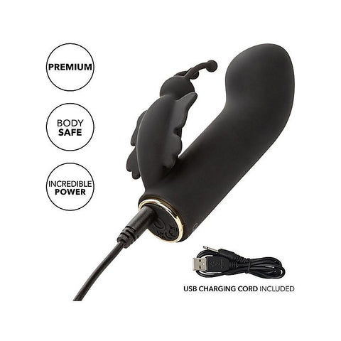 California Exotics Raven Butterfly 10 Function Silicone Vibrator - Rabbit Vibrators