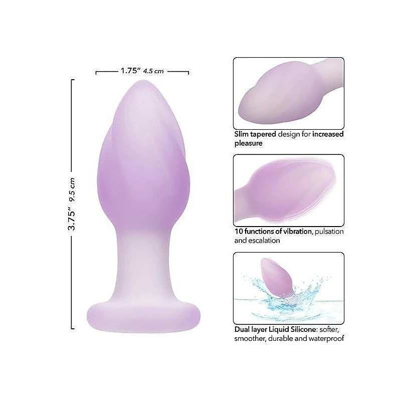 California Exotics Lavender Haze Ridge Probe Vibrating Butt Plug - Butt Plugs