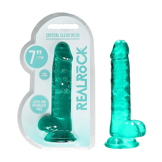 Realrock 7 Inch Realistic Dildo With Balls By Shots Toys - Realistic Dildos
