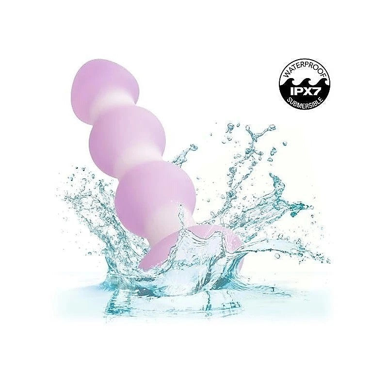 California Exotics Lavender Haze Beaded Vibrating Anal Probe - Butt Plugs