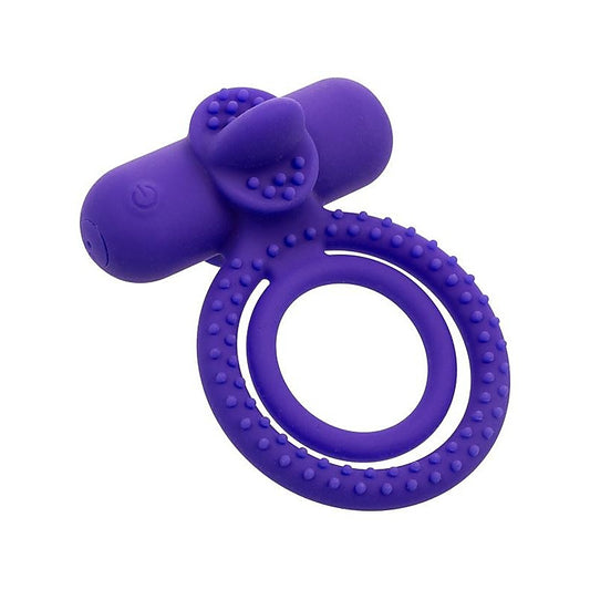 California Exotics Silicone Rechargeable Dual Climaxer Cock Ring - Vibrating Cock Rings