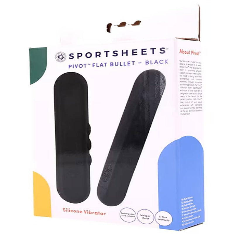 Pivot Flat Bullet Vibrator By Sportsheets - Bullet Vibrators