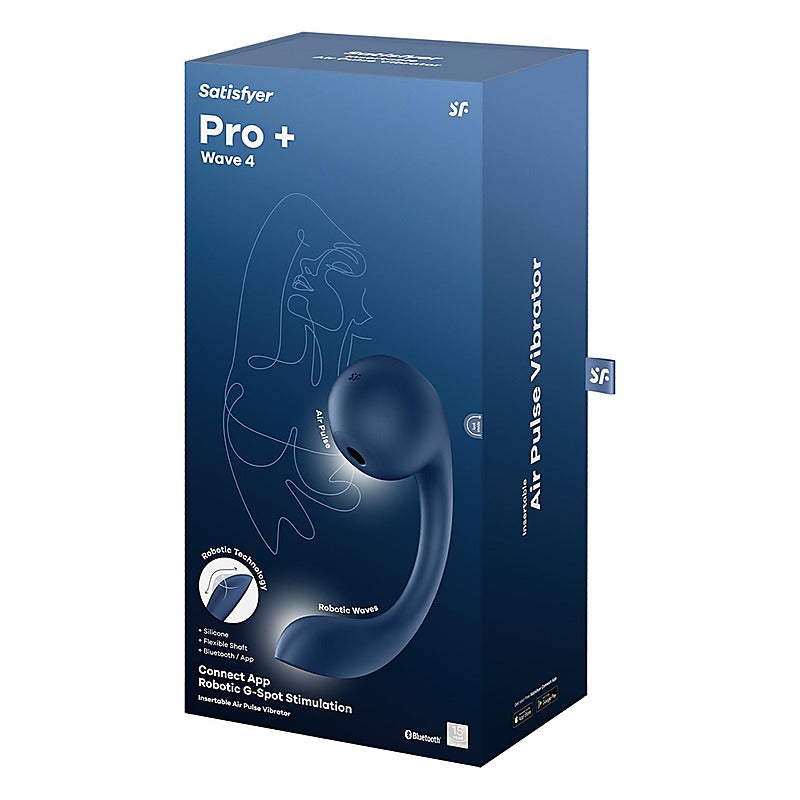 Pro Plus Wave 4 Air Pulse Vibrator By Satisfyer - Clit Ticklers and Pulsators