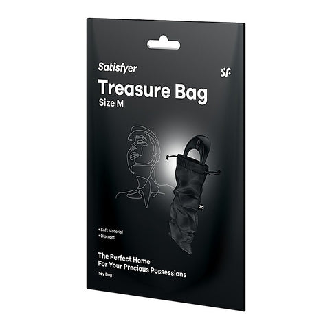 Treasure Toy Storage Bag Black By Satisfyer - Vibrator Accessories