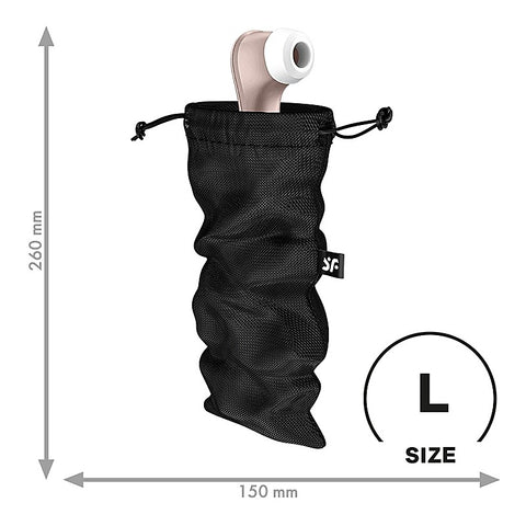 Treasure Toy Storage Bag Black By Satisfyer - Vibrator Accessories