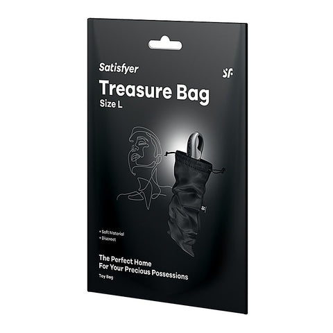 Treasure Toy Storage Bag Black By Satisfyer - Vibrator Accessories