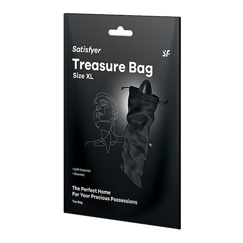 Treasure Toy Storage Bag Black By Satisfyer - Vibrator Accessories