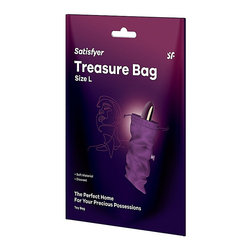 Treasure Sex Toy Storage Bag Violet By Satisfyer - Vibrator Accessories