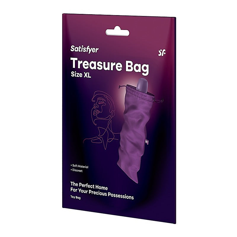 Treasure Sex Toy Storage Bag Violet By Satisfyer - Vibrator Accessories