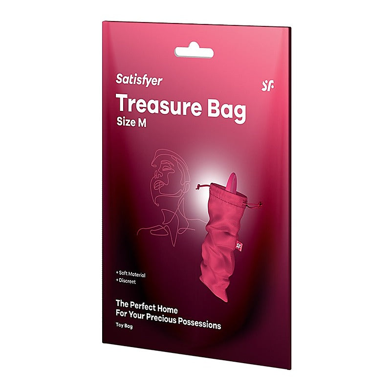 Treasure Adult Toy Storage Bag Pink By Satisfyer - Vibrator Accessories