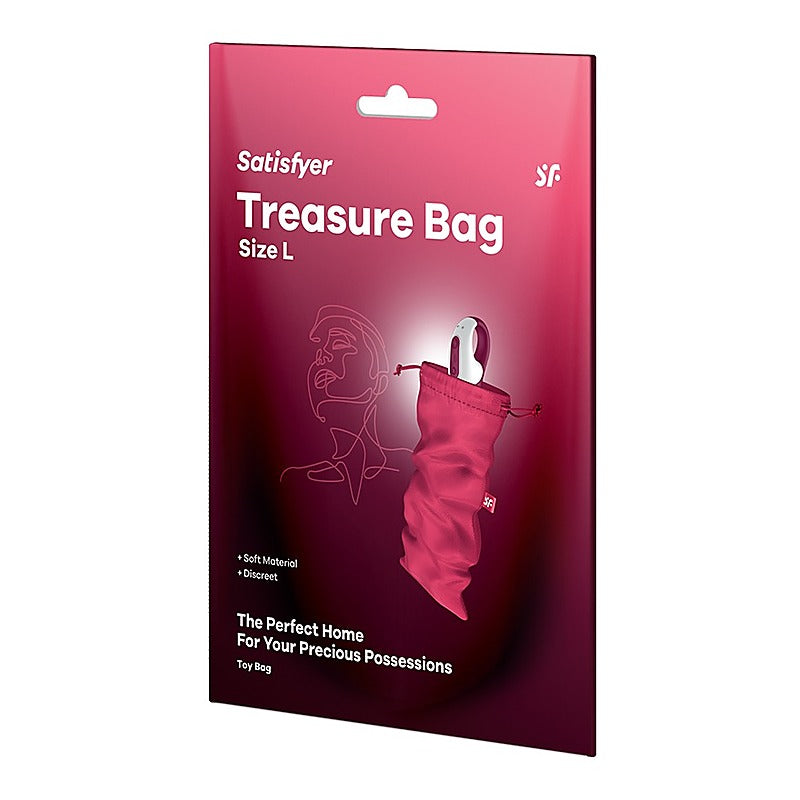 Treasure Adult Toy Storage Bag Pink By Satisfyer - Vibrator Accessories
