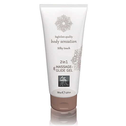 Hot Production SHIATSU 2 In 1 Massage and Glide Gel 200ml