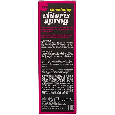 Hot Production ERO Stimulating Clitoris Spray For Women 50ml