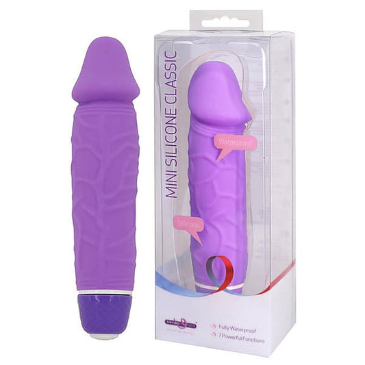 Seven Creations Mini Silicone Classic Vibrating Dildo 13.5cm - Vibrating Dildos