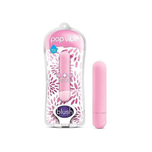 Blush Novelties Pop Vibe 10 Function Bullet Vibrator Pink - Bullet Vibrators