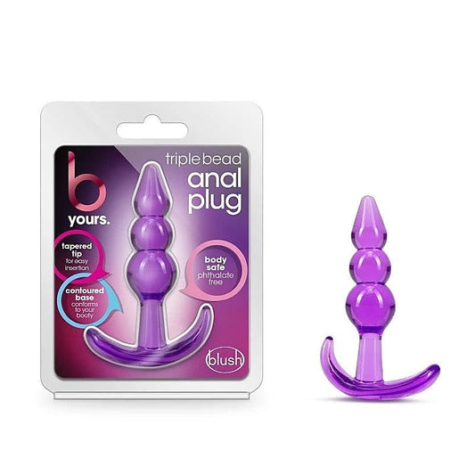 B Yours Triple Bead Anal Plug By Blush Novelties - Butt Plugs