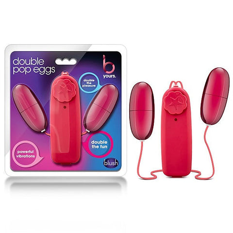 Blush Novelties B Yours Double Pop Dual Vibrating Love Eggs