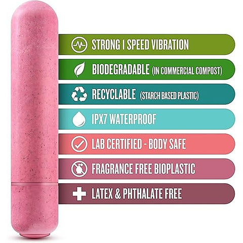 Gaia Eco Multi Speed Bullet Vibrator By Blush Novelties - Bullet Vibrators