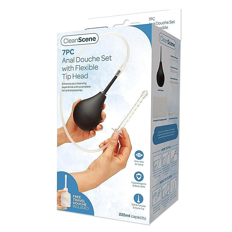 Revitalize Your Intimate Routine with CleanScene's 7-Piece Anal Douche Kit - Enemas and Douches