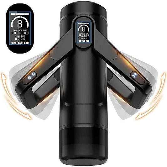 CyberSkin The Wing Thrusting Male Masturbator With Heater Black