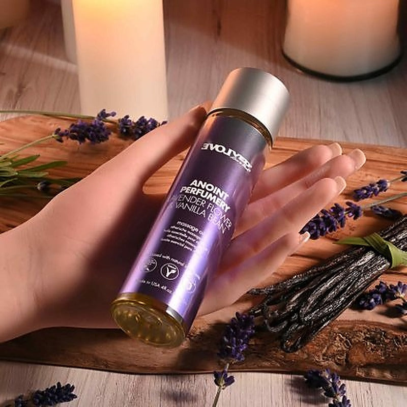 Anoint Perfumery Lavender Flower & Vanilla Bean Massage Oil - Massage Oils and Lubricants
