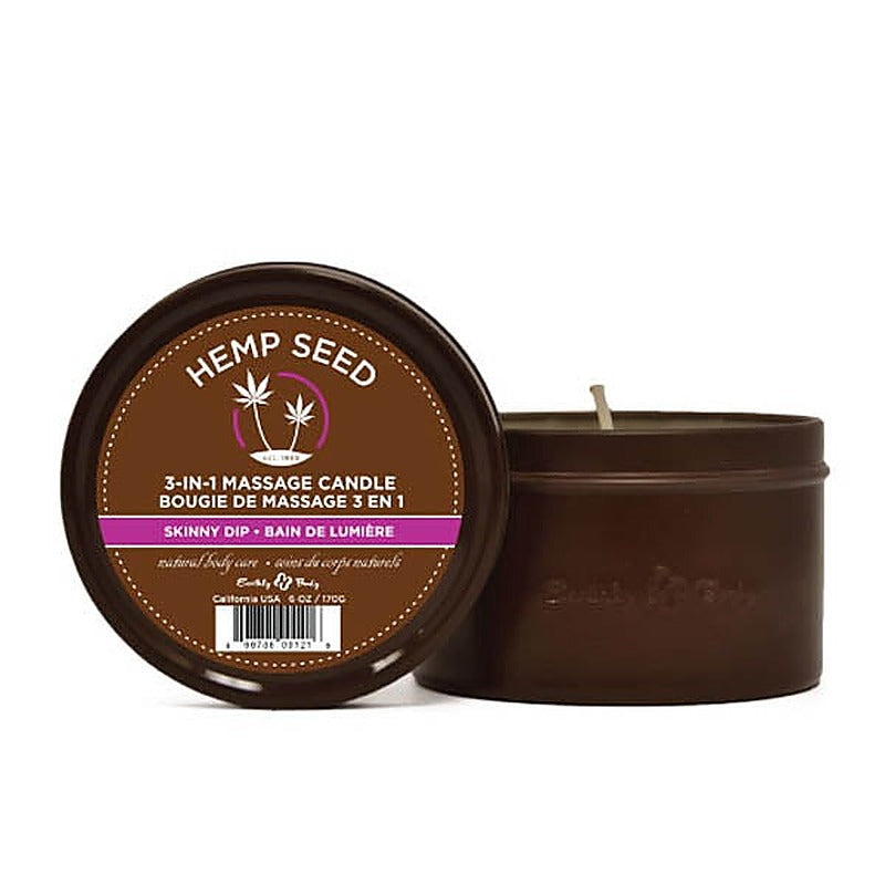 Hemp Seed 3-In-1 Adult Massage Candle By Earthly Body - Sex Pheromones and Perfumes