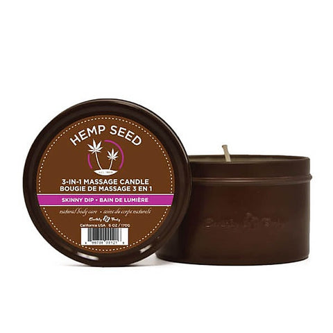 Hemp Seed 3-In-1 Adult Massage Candle By Earthly Body - Sex Pheromones and Perfumes
