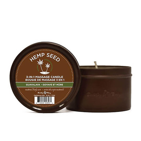 Hemp Seed 3-In-1 Adult Massage Candle By Earthly Body - Sex Pheromones and Perfumes