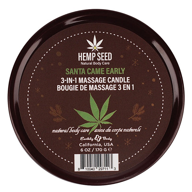 Hemp Seed 3-In-1 Adult Massage Candle By Earthly Body - Sex Pheromones and Perfumes