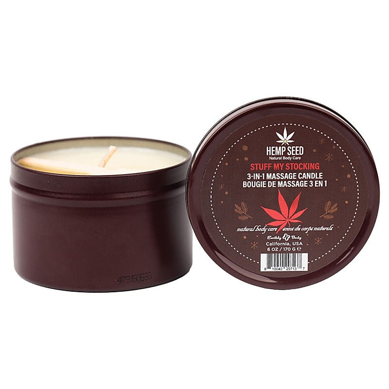 Hemp Seed 3-In-1 Adult Massage Candle By Earthly Body - Sex Pheromones and Perfumes