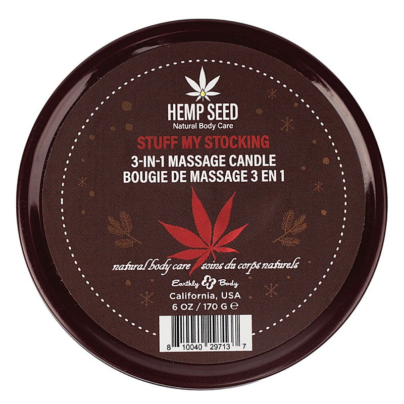 Hemp Seed 3-In-1 Adult Massage Candle By Earthly Body - Sex Pheromones and Perfumes