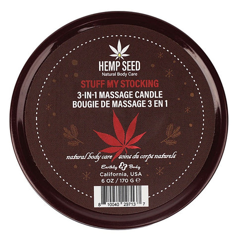 Hemp Seed 3-In-1 Adult Massage Candle By Earthly Body - Sex Pheromones and Perfumes
