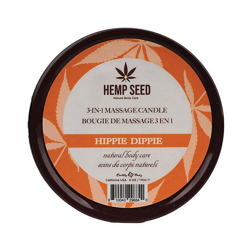 Hemp Seed 3-In-1 Adult Massage Candle By Earthly Body - Sex Pheromones and Perfumes