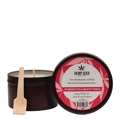 Hemp Seed 3-In-1 Adult Massage Candle By Earthly Body - Sex Pheromones and Perfumes