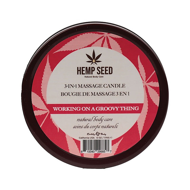 Hemp Seed 3-In-1 Adult Massage Candle By Earthly Body - Sex Pheromones and Perfumes