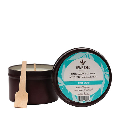 Hemp Seed 3-In-1 Adult Massage Candle By Earthly Body - Sex Pheromones and Perfumes