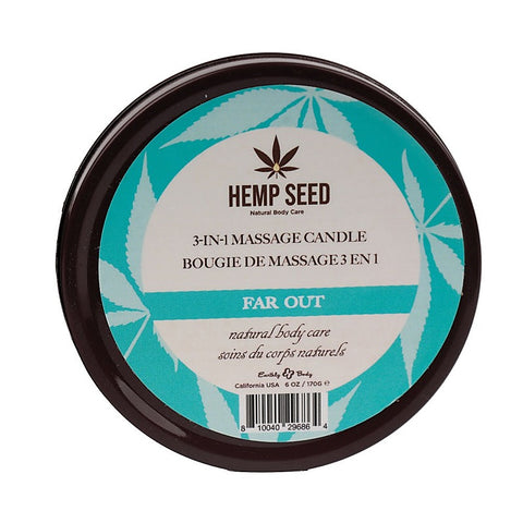 Hemp Seed 3-In-1 Adult Massage Candle By Earthly Body - Sex Pheromones and Perfumes