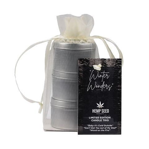 Hemp Seed Winter Wonders Mini Massage Candle Trio - Sex Pheromones and Perfumes