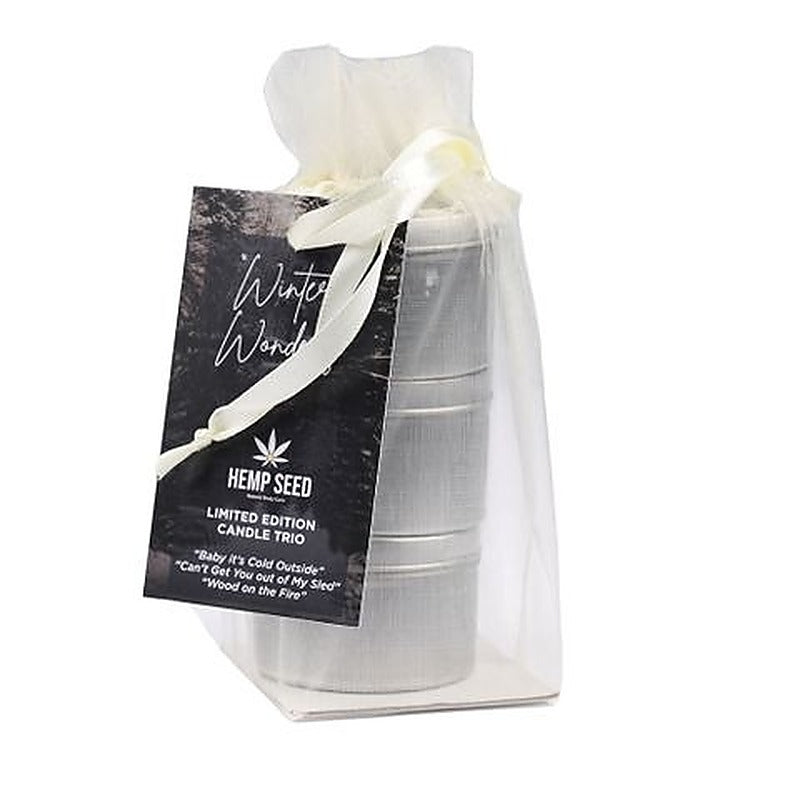 Hemp Seed Winter Wonders Mini Massage Candle Trio - Sex Pheromones and Perfumes