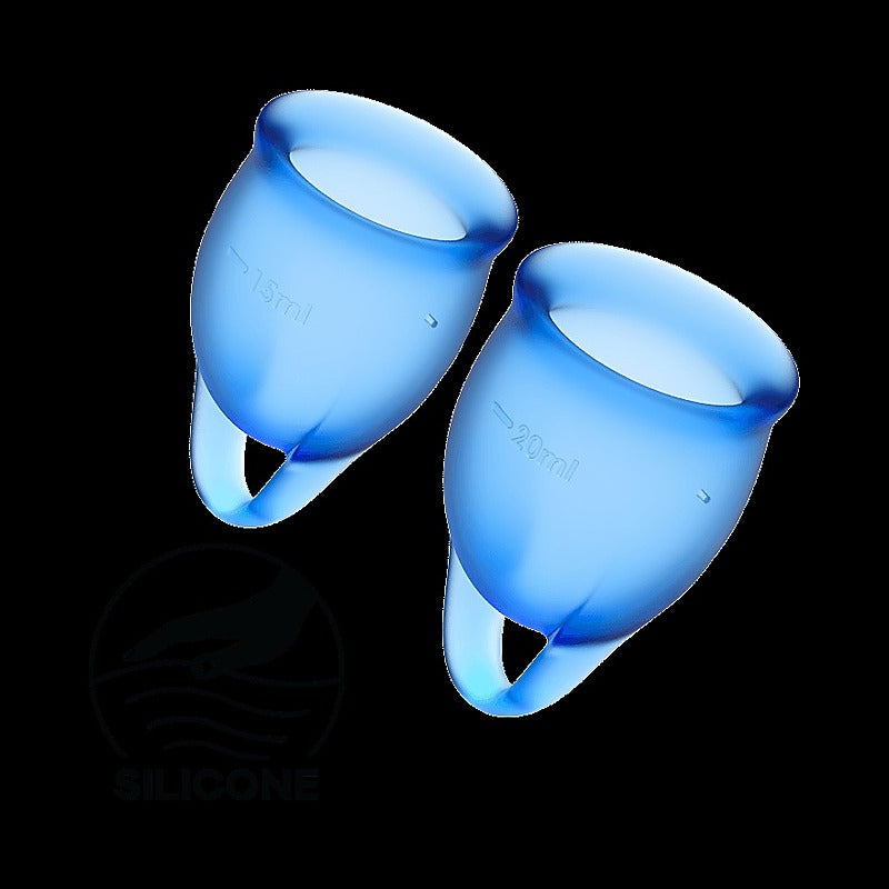 Feel Confident Silicone Menstrual Cups By Satisfyer - Condoms