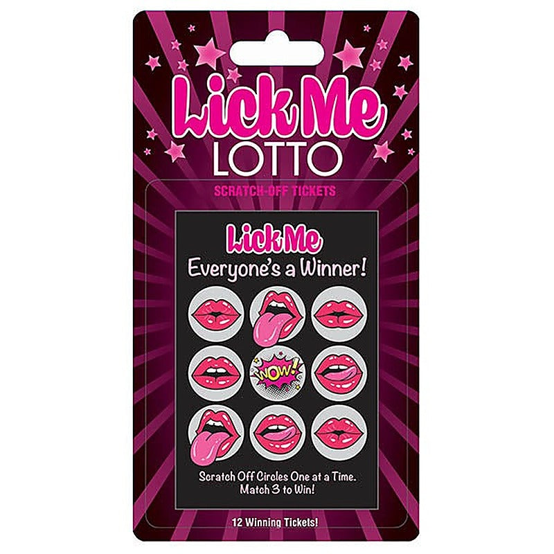 Lick Me Lotto Naughty Scratcher By Little Genie - Party Gifts and Novelties