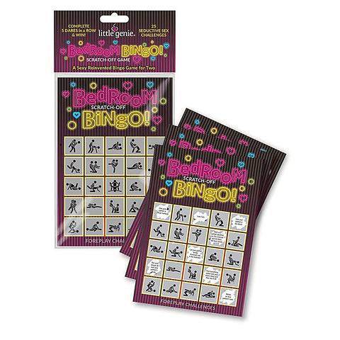 Bedroom Bingo Foreplay Scratcher Card By Little Genie - Party Gifts and Novelties