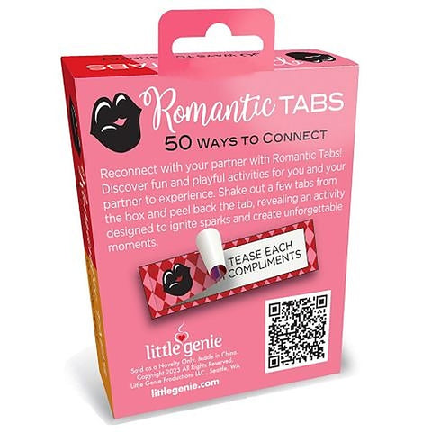 Romantic Tabs Set Of 50 by Little Genie - Party Gifts and Novelties