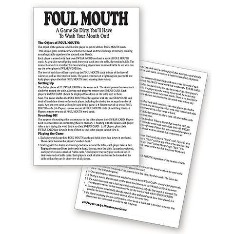 Foul Mouth Card Game by Little Genie - Sex Games, Coupons and Tricks